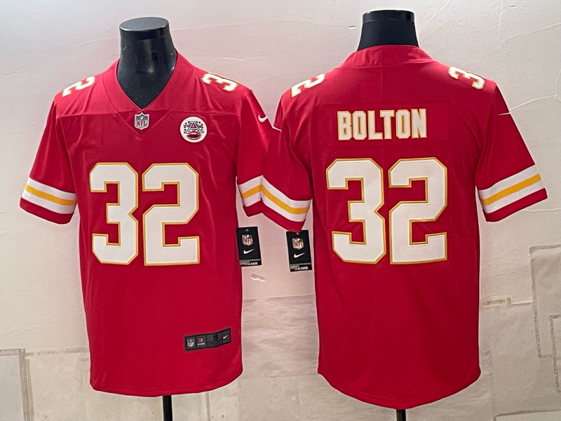 Men Kansas City Chiefs #32 Bolton red Nike NFL Jersey 102301->los angeles dodgers->MLB Jersey